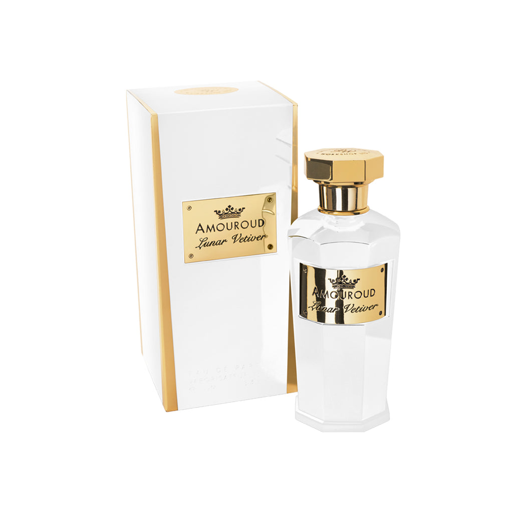 Amouroud Lunar Vetiver Fragrance Bottle with Packaging